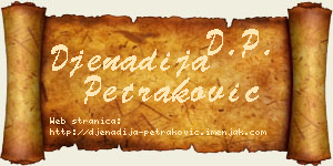 Đenadija Petraković vizit kartica